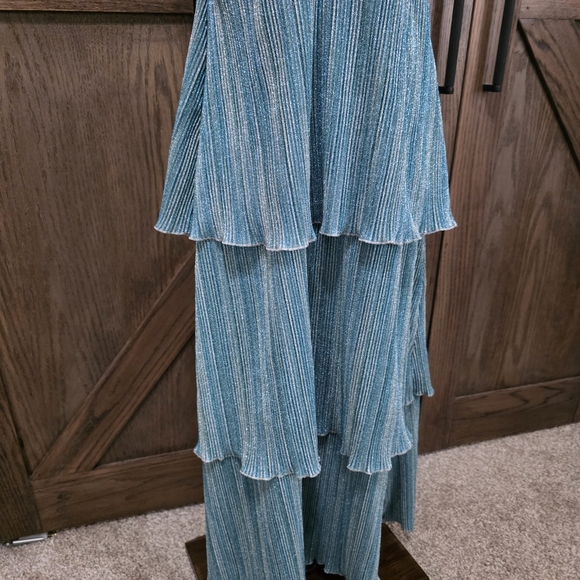 SAYLOR Hylee Teal Tiered Maxi Dress - Picture 3 of 4